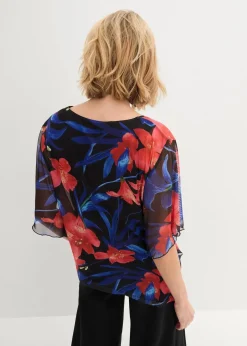 Shirt-Tunika aus Mesh