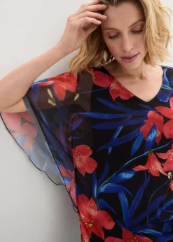 Shirt-Tunika aus Mesh