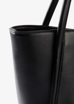 Shopper mit runder Paspelierung und großer Innentasche