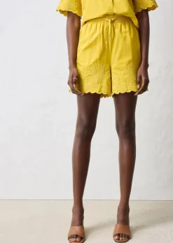 Shorts mit Seidenanteil