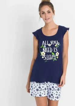 Shorty aus reiner Baumwolle