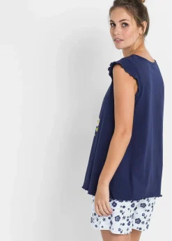 Shorty aus reiner Baumwolle