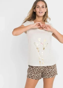 Shorty mit Foliendruck