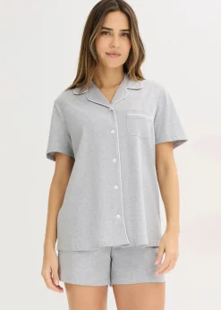 Shorty mit Knopfleiste