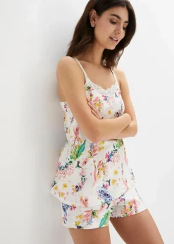 Shorty mit Spaghettiträgern