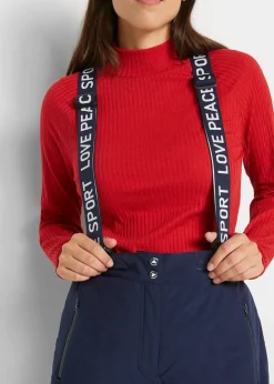 Ski Funktions-Thermohose mit abnehmbaren Trägern, wasserdicht