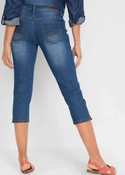 Slim Fit Jeans Mid Waist, cropped