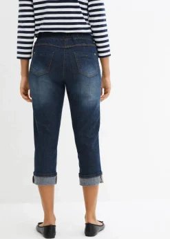 Slim Fit Jeans, Mid Waist, Baumwolle