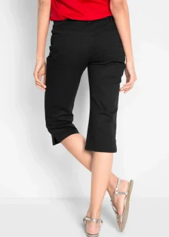 Slim Fit Jeans, Mid Waist, cropped