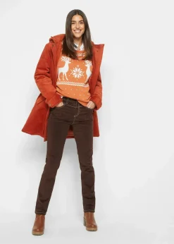 Slim Fit Stretch-Cordhose