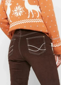 Slim Fit Stretch-Cordhose