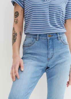 Slim Jeans, Mid Waist, Capri