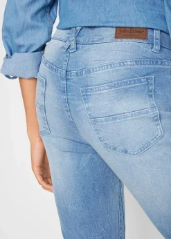 Slim-Fit-Jeans Mid Waist, cropped