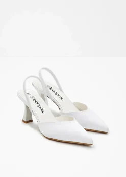 Slingpumps in Satin-Optik