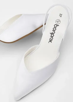 Slingpumps in Satin-Optik