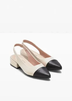 Slingpumps mit flachem Absatz