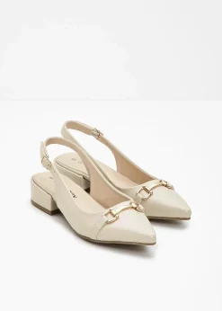 Slingpumps mit flachem Absatz