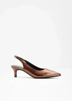 Slingpumps mit schmalem Absatz