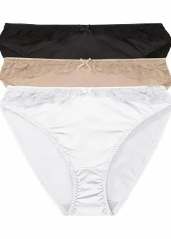 Slip mit Spitze (3er Pack)