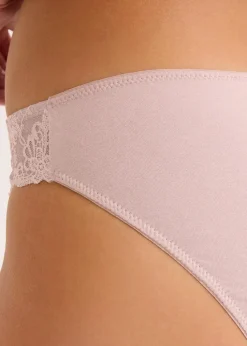 Slip mit Spitze (4er Pack)