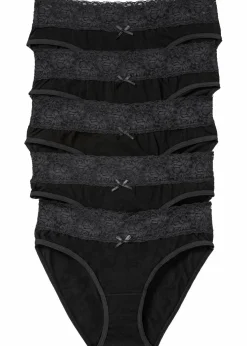 Slip mit Spitze (5er Pack)