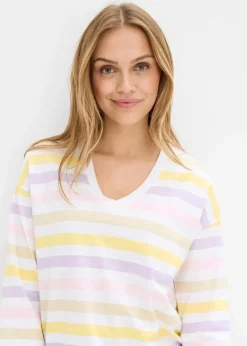 Slub-Shirt aus Bio-Baumwolle, 3/4 Arm