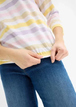 Slub-Shirt aus Bio-Baumwolle, 3/4 Arm