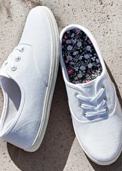 Sneaker aus Baumwoll-Canvas