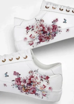Sneaker mit floralem Druck