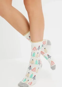 Socken mit Glitzergarn mit Bio-Baumwolle (3er Pack)