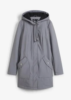Softshell-Parka mit Kapuze