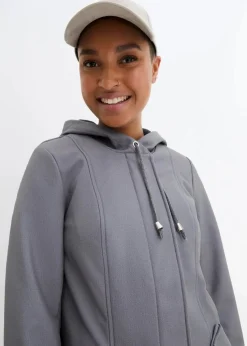 Softshell-Parka mit Kapuze