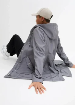 Softshell-Parka mit Kapuze