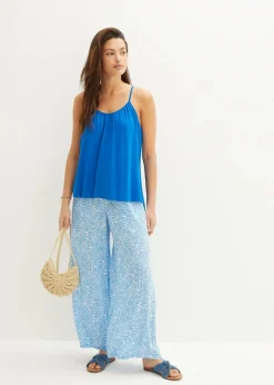 Spaghettiträger-Top aus fließender Viskose