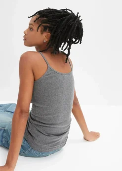 Spaghettiträger-Top aus reiner Baumwolle, 2er Pack