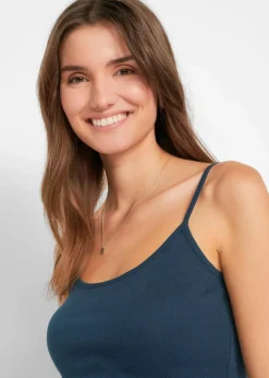 Spaghettiträger-Top aus reiner Baumwolle (3er Pack)