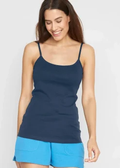 Spaghettiträger-Top aus reiner Baumwolle (3er Pack)