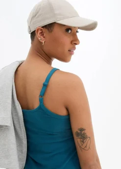 Spaghettiträger-Top aus reiner Bio Baumwolle, (2er-Pack)