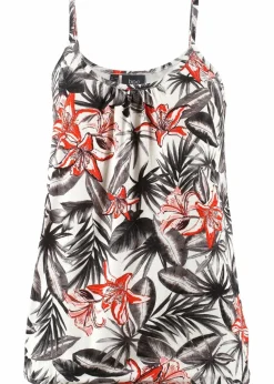 Spaghettiträger-Top aus softem Viskose-Mix