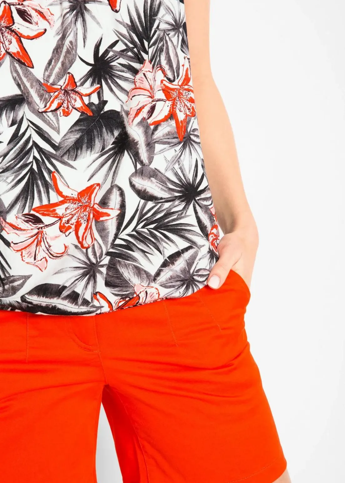 Spaghettiträger-Top aus softem Viskose-Mix