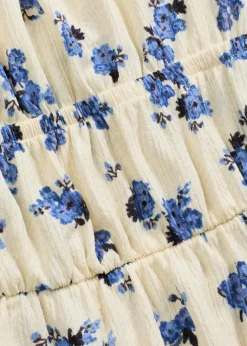 Spaghettiträger-Top aus strukturiertem Crêpe