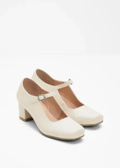 Spangenpumps mit Blockabsatz