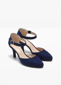 Spangenpumps mit schmalem Absatz