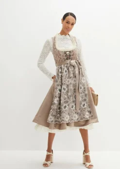 Spitze-Dirndlbluse, langarm