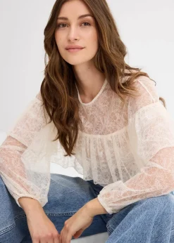 Spitzenbluse