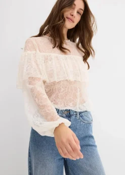 Spitzenbluse