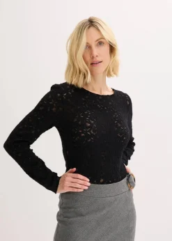 Spitzenbody mit flauschiger Oberfläche