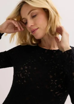 Spitzenbody mit flauschiger Oberfläche