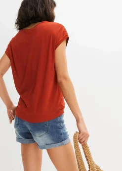 Spitzenshirt aus softer Viskose