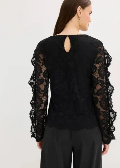 Spitzen-Shirtbluse
